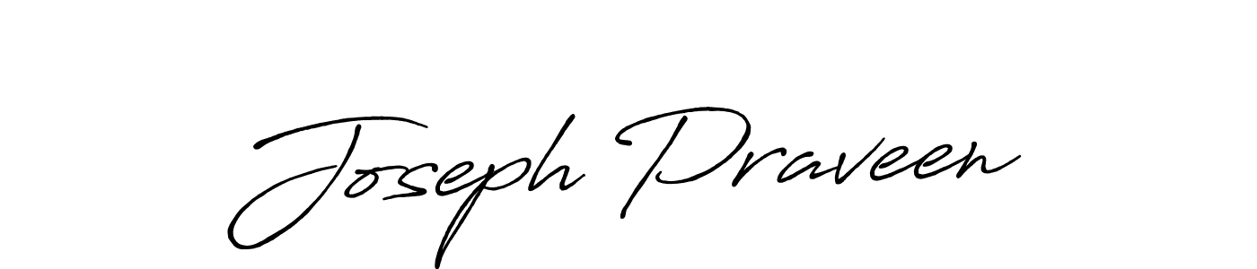 Joseph Praveen stylish signature style. Best Handwritten Sign (Antro_Vectra_Bolder) for my name. Handwritten Signature Collection Ideas for my name Joseph Praveen. Joseph Praveen signature style 7 images and pictures png