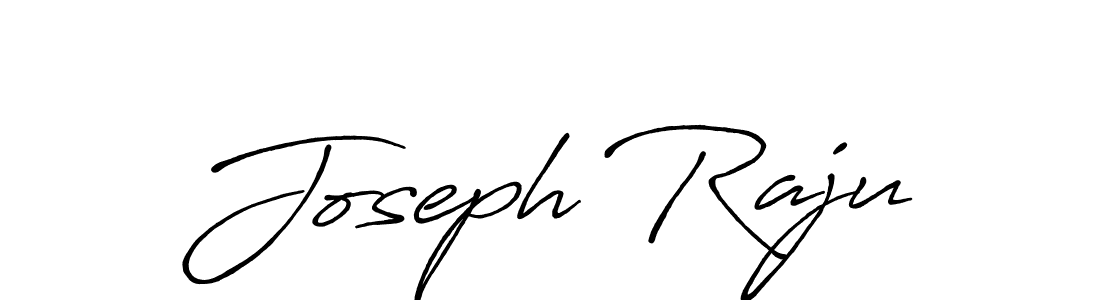 How to make Joseph Raju name signature. Use Antro_Vectra_Bolder style for creating short signs online. This is the latest handwritten sign. Joseph Raju signature style 7 images and pictures png
