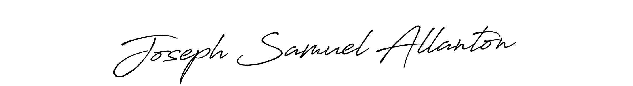 Create a beautiful signature design for name Joseph Samuel Allanton. With this signature (Antro_Vectra_Bolder) fonts, you can make a handwritten signature for free. Joseph Samuel Allanton signature style 7 images and pictures png