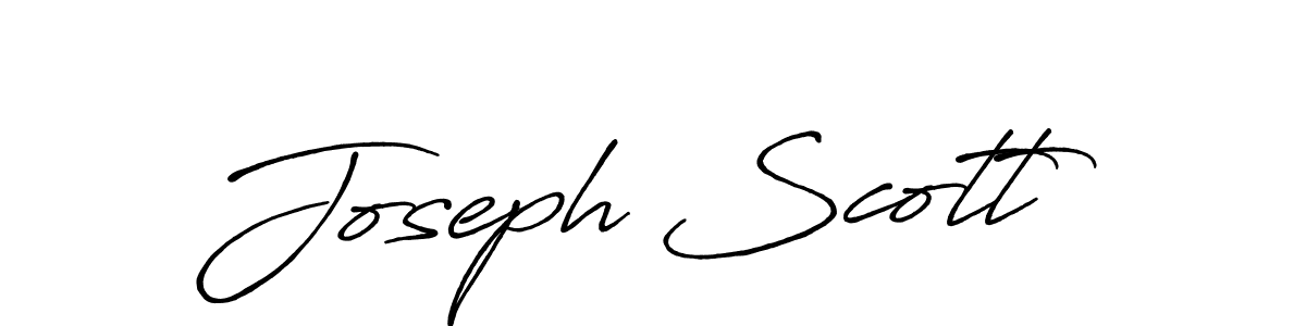 Joseph Scott stylish signature style. Best Handwritten Sign (Antro_Vectra_Bolder) for my name. Handwritten Signature Collection Ideas for my name Joseph Scott. Joseph Scott signature style 7 images and pictures png