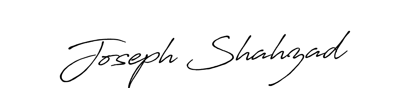 Make a beautiful signature design for name Joseph Shahzad. With this signature (Antro_Vectra_Bolder) style, you can create a handwritten signature for free. Joseph Shahzad signature style 7 images and pictures png