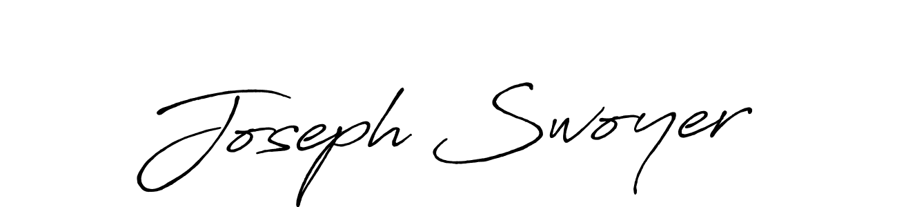 Make a beautiful signature design for name Joseph Swoyer. With this signature (Antro_Vectra_Bolder) style, you can create a handwritten signature for free. Joseph Swoyer signature style 7 images and pictures png