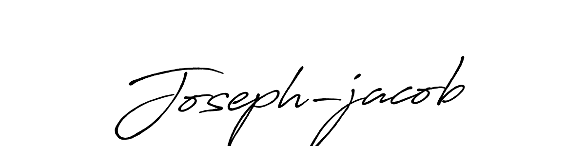 Joseph-jacob stylish signature style. Best Handwritten Sign (Antro_Vectra_Bolder) for my name. Handwritten Signature Collection Ideas for my name Joseph-jacob. Joseph-jacob signature style 7 images and pictures png