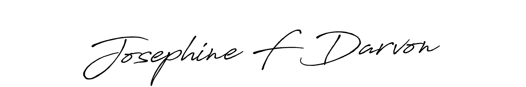 Make a beautiful signature design for name Josephine F Darvon. Use this online signature maker to create a handwritten signature for free. Josephine F Darvon signature style 7 images and pictures png