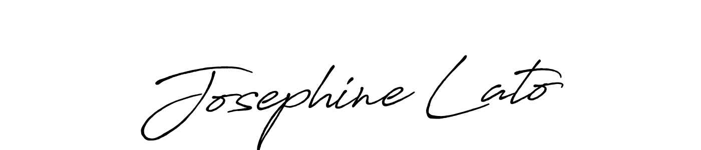 Josephine Lato stylish signature style. Best Handwritten Sign (Antro_Vectra_Bolder) for my name. Handwritten Signature Collection Ideas for my name Josephine Lato. Josephine Lato signature style 7 images and pictures png
