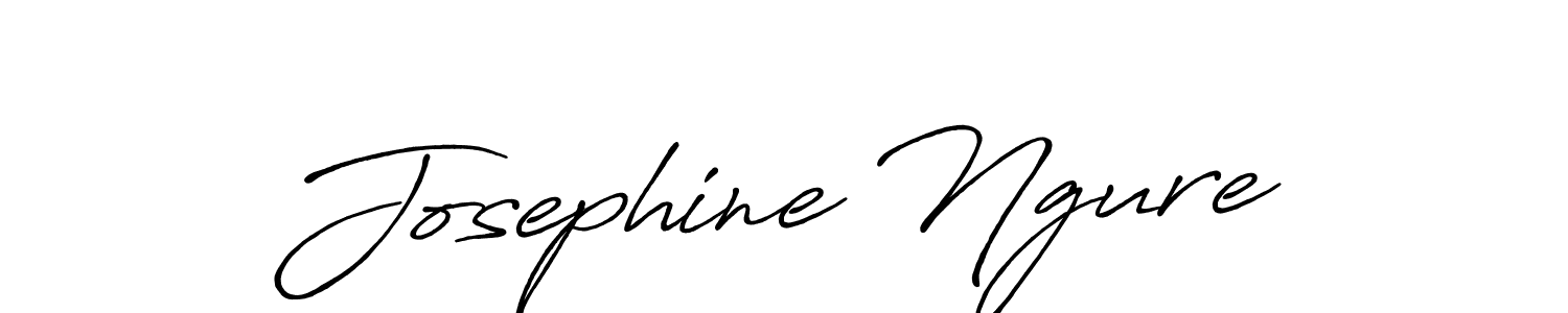 Make a beautiful signature design for name Josephine Ngure. With this signature (Antro_Vectra_Bolder) style, you can create a handwritten signature for free. Josephine Ngure signature style 7 images and pictures png