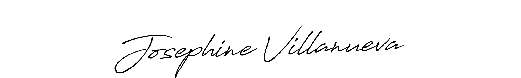 Josephine Villanueva stylish signature style. Best Handwritten Sign (Antro_Vectra_Bolder) for my name. Handwritten Signature Collection Ideas for my name Josephine Villanueva. Josephine Villanueva signature style 7 images and pictures png