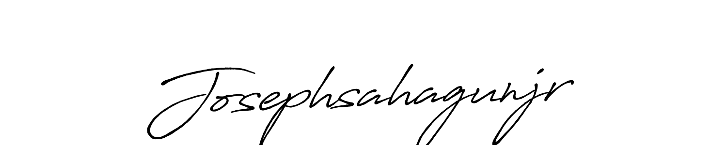 How to make Josephsahagunjr name signature. Use Antro_Vectra_Bolder style for creating short signs online. This is the latest handwritten sign. Josephsahagunjr signature style 7 images and pictures png