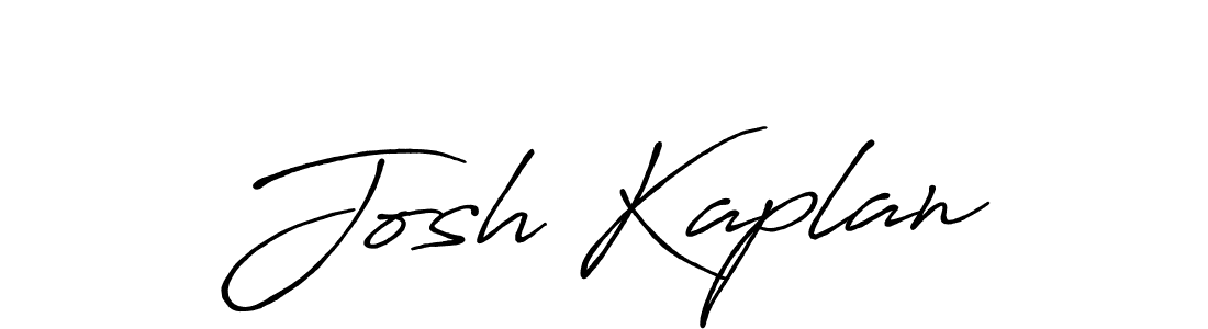 Make a beautiful signature design for name Josh Kaplan. With this signature (Antro_Vectra_Bolder) style, you can create a handwritten signature for free. Josh Kaplan signature style 7 images and pictures png