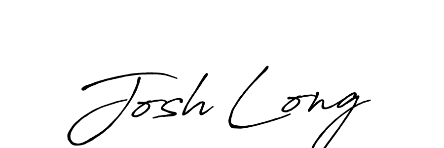 Josh Long stylish signature style. Best Handwritten Sign (Antro_Vectra_Bolder) for my name. Handwritten Signature Collection Ideas for my name Josh Long. Josh Long signature style 7 images and pictures png