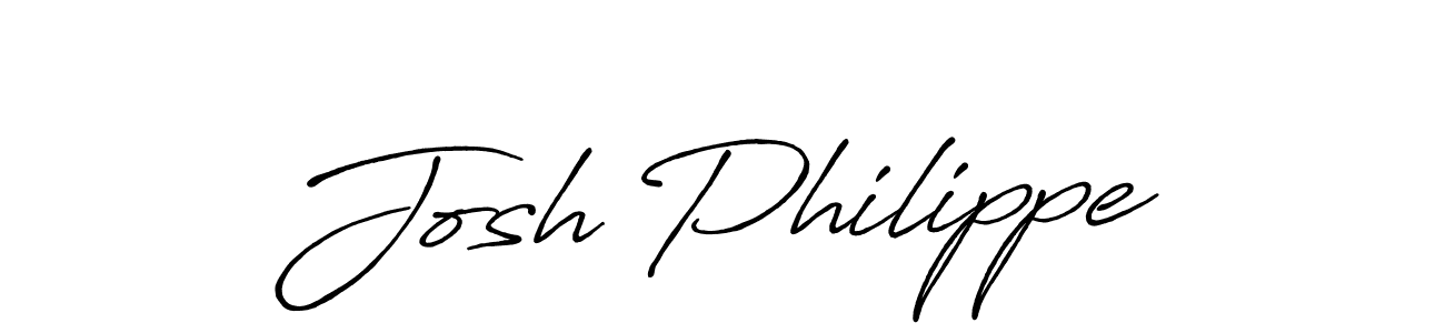 Josh Philippe stylish signature style. Best Handwritten Sign (Antro_Vectra_Bolder) for my name. Handwritten Signature Collection Ideas for my name Josh Philippe. Josh Philippe signature style 7 images and pictures png