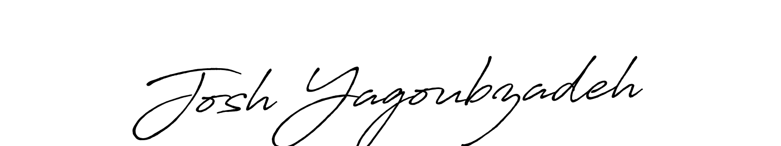 Create a beautiful signature design for name Josh Yagoubzadeh. With this signature (Antro_Vectra_Bolder) fonts, you can make a handwritten signature for free. Josh Yagoubzadeh signature style 7 images and pictures png