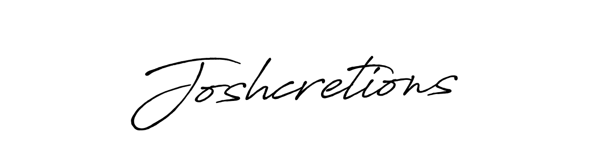 Once you've used our free online signature maker to create your best signature Antro_Vectra_Bolder style, it's time to enjoy all of the benefits that Joshcretions name signing documents. Joshcretions signature style 7 images and pictures png