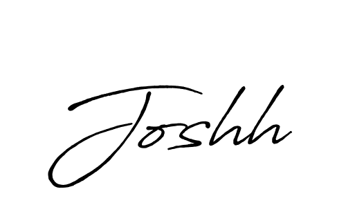 Make a beautiful signature design for name Joshh. With this signature (Antro_Vectra_Bolder) style, you can create a handwritten signature for free. Joshh signature style 7 images and pictures png