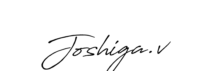 if you are searching for the best signature style for your name Joshiga.v. so please give up your signature search. here we have designed multiple signature styles  using Antro_Vectra_Bolder. Joshiga.v signature style 7 images and pictures png