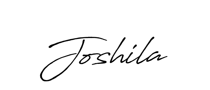 Create a beautiful signature design for name Joshila. With this signature (Antro_Vectra_Bolder) fonts, you can make a handwritten signature for free. Joshila signature style 7 images and pictures png