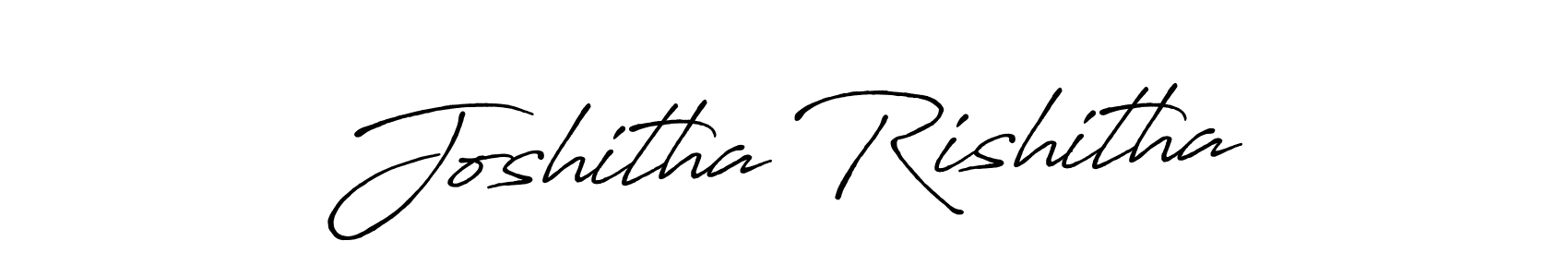 Use a signature maker to create a handwritten signature online. With this signature software, you can design (Antro_Vectra_Bolder) your own signature for name Joshitha Rishitha. Joshitha Rishitha signature style 7 images and pictures png