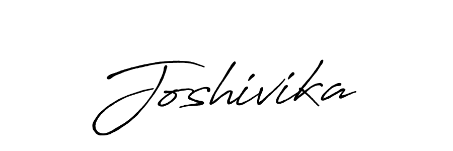 Make a beautiful signature design for name Joshivika. With this signature (Antro_Vectra_Bolder) style, you can create a handwritten signature for free. Joshivika signature style 7 images and pictures png