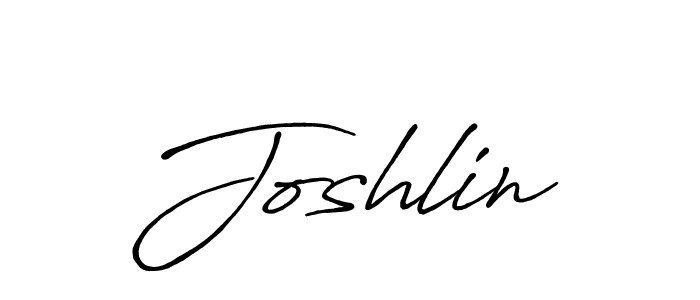 Use a signature maker to create a handwritten signature online. With this signature software, you can design (Antro_Vectra_Bolder) your own signature for name Joshlin. Joshlin signature style 7 images and pictures png