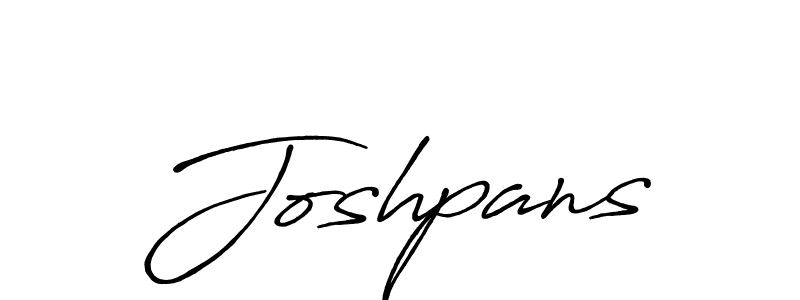 Create a beautiful signature design for name Joshpans. With this signature (Antro_Vectra_Bolder) fonts, you can make a handwritten signature for free. Joshpans signature style 7 images and pictures png