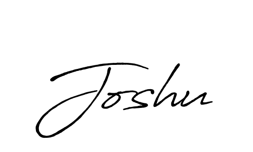 Make a beautiful signature design for name Joshu. With this signature (Antro_Vectra_Bolder) style, you can create a handwritten signature for free. Joshu signature style 7 images and pictures png