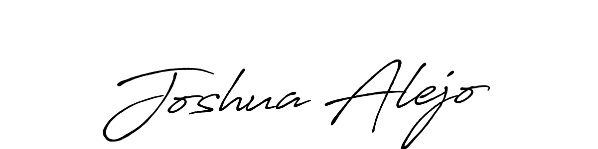 Create a beautiful signature design for name Joshua Alejo. With this signature (Antro_Vectra_Bolder) fonts, you can make a handwritten signature for free. Joshua Alejo signature style 7 images and pictures png