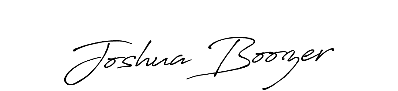 Create a beautiful signature design for name Joshua Boozer. With this signature (Antro_Vectra_Bolder) fonts, you can make a handwritten signature for free. Joshua Boozer signature style 7 images and pictures png