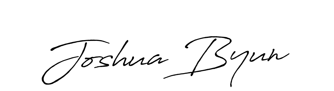 Make a beautiful signature design for name Joshua Byun. With this signature (Antro_Vectra_Bolder) style, you can create a handwritten signature for free. Joshua Byun signature style 7 images and pictures png