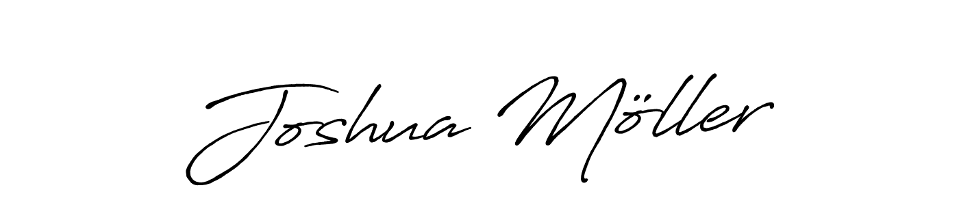 Create a beautiful signature design for name Joshua Möller. With this signature (Antro_Vectra_Bolder) fonts, you can make a handwritten signature for free. Joshua Möller signature style 7 images and pictures png