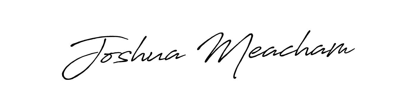 Joshua Meacham stylish signature style. Best Handwritten Sign (Antro_Vectra_Bolder) for my name. Handwritten Signature Collection Ideas for my name Joshua Meacham. Joshua Meacham signature style 7 images and pictures png