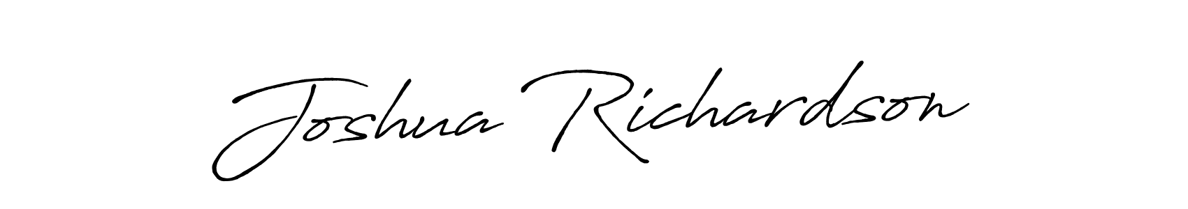 Create a beautiful signature design for name Joshua Richardson. With this signature (Antro_Vectra_Bolder) fonts, you can make a handwritten signature for free. Joshua Richardson signature style 7 images and pictures png