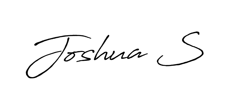 How to make Joshua S signature? Antro_Vectra_Bolder is a professional autograph style. Create handwritten signature for Joshua S name. Joshua S signature style 7 images and pictures png
