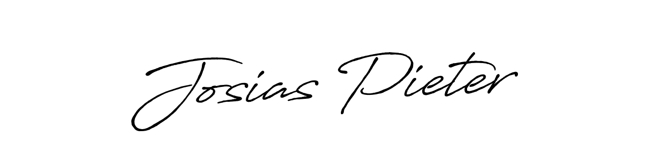 Make a beautiful signature design for name Josias Pieter. With this signature (Antro_Vectra_Bolder) style, you can create a handwritten signature for free. Josias Pieter signature style 7 images and pictures png