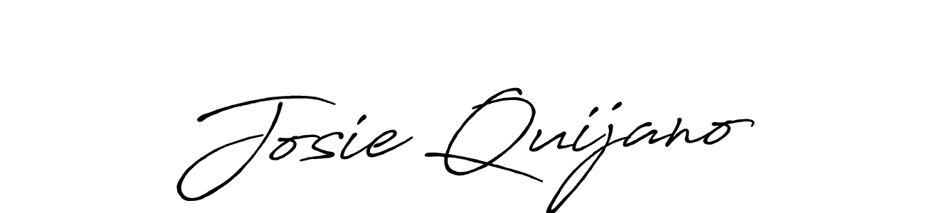 Also we have Josie Quijano name is the best signature style. Create professional handwritten signature collection using Antro_Vectra_Bolder autograph style. Josie Quijano signature style 7 images and pictures png
