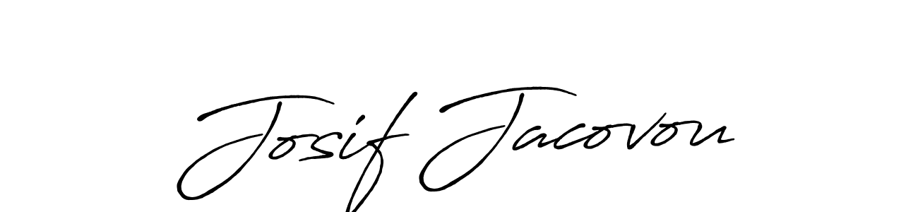 Make a beautiful signature design for name Josif Jacovou. With this signature (Antro_Vectra_Bolder) style, you can create a handwritten signature for free. Josif Jacovou signature style 7 images and pictures png