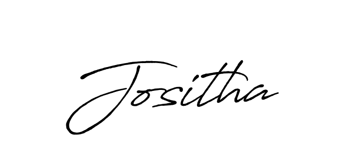 Make a beautiful signature design for name Jositha. With this signature (Antro_Vectra_Bolder) style, you can create a handwritten signature for free. Jositha signature style 7 images and pictures png