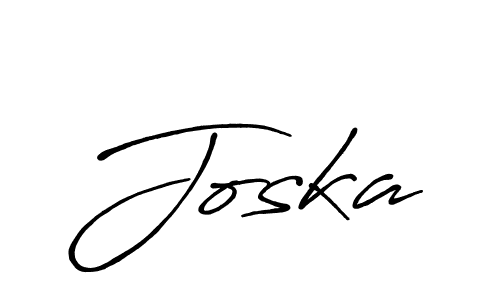 How to make Joska signature? Antro_Vectra_Bolder is a professional autograph style. Create handwritten signature for Joska name. Joska signature style 7 images and pictures png