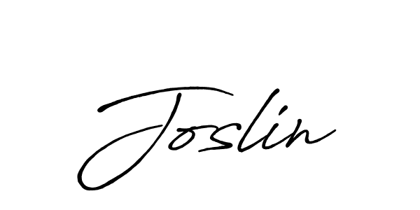 Create a beautiful signature design for name Joslin. With this signature (Antro_Vectra_Bolder) fonts, you can make a handwritten signature for free. Joslin signature style 7 images and pictures png