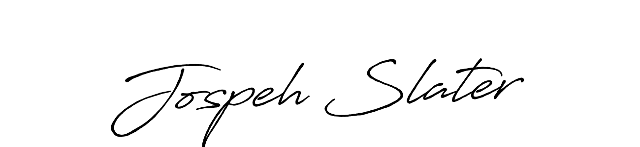How to make Jospeh Slater name signature. Use Antro_Vectra_Bolder style for creating short signs online. This is the latest handwritten sign. Jospeh Slater signature style 7 images and pictures png