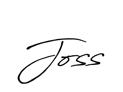 How to make Joss name signature. Use Antro_Vectra_Bolder style for creating short signs online. This is the latest handwritten sign. Joss signature style 7 images and pictures png