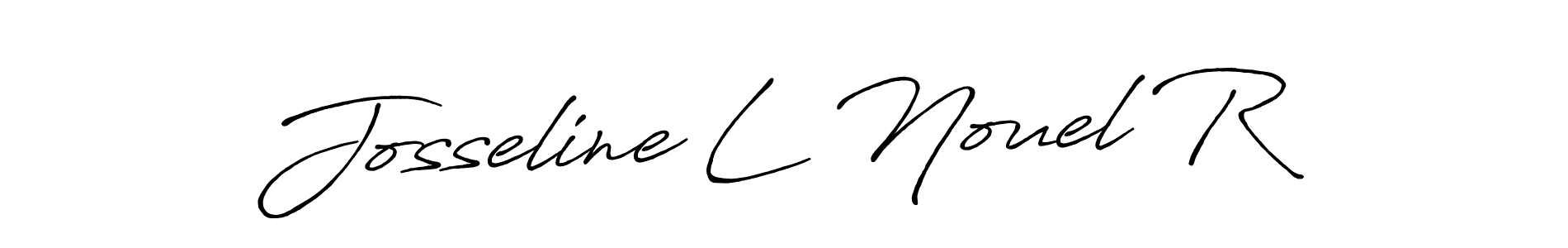 Josseline L Nouel R stylish signature style. Best Handwritten Sign (Antro_Vectra_Bolder) for my name. Handwritten Signature Collection Ideas for my name Josseline L Nouel R. Josseline L Nouel R signature style 7 images and pictures png