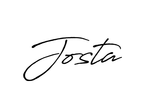 Create a beautiful signature design for name Josta. With this signature (Antro_Vectra_Bolder) fonts, you can make a handwritten signature for free. Josta signature style 7 images and pictures png