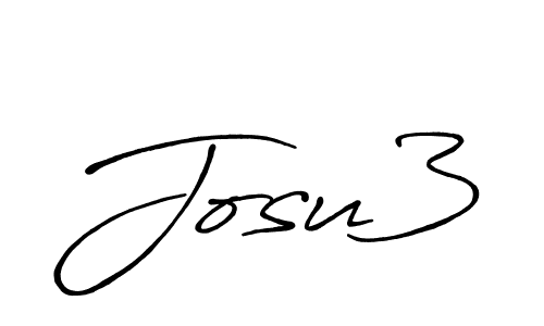 Use a signature maker to create a handwritten signature online. With this signature software, you can design (Antro_Vectra_Bolder) your own signature for name Josu3. Josu3 signature style 7 images and pictures png