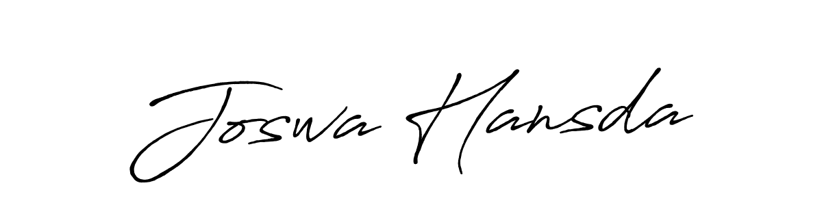 Antro_Vectra_Bolder is a professional signature style that is perfect for those who want to add a touch of class to their signature. It is also a great choice for those who want to make their signature more unique. Get Joswa Hansda name to fancy signature for free. Joswa Hansda signature style 7 images and pictures png
