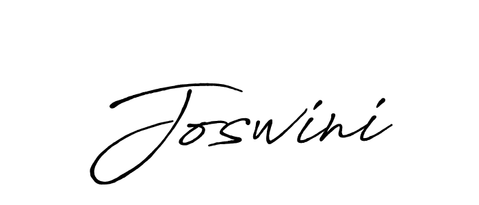 Make a beautiful signature design for name Joswini. With this signature (Antro_Vectra_Bolder) style, you can create a handwritten signature for free. Joswini signature style 7 images and pictures png