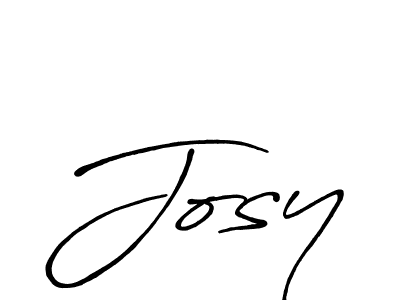 Create a beautiful signature design for name Josy. With this signature (Antro_Vectra_Bolder) fonts, you can make a handwritten signature for free. Josy signature style 7 images and pictures png