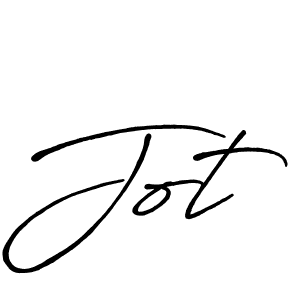Design your own signature with our free online signature maker. With this signature software, you can create a handwritten (Antro_Vectra_Bolder) signature for name Jot. Jot signature style 7 images and pictures png