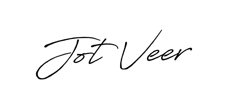 Jot Veer stylish signature style. Best Handwritten Sign (Antro_Vectra_Bolder) for my name. Handwritten Signature Collection Ideas for my name Jot Veer. Jot Veer signature style 7 images and pictures png