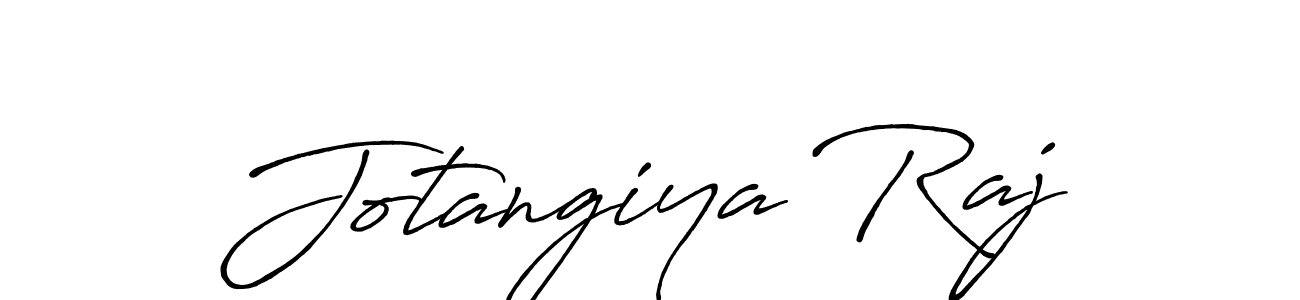 How to make Jotangiya Raj signature? Antro_Vectra_Bolder is a professional autograph style. Create handwritten signature for Jotangiya Raj name. Jotangiya Raj signature style 7 images and pictures png