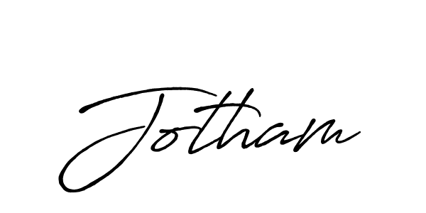 Design your own signature with our free online signature maker. With this signature software, you can create a handwritten (Antro_Vectra_Bolder) signature for name Jotham. Jotham signature style 7 images and pictures png